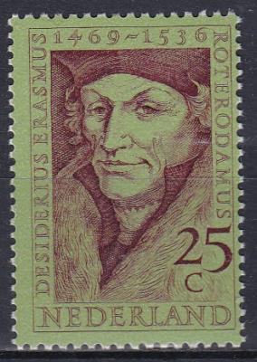 931 (jaar 1969) | 500e geboortedag Desiderius Erasmus, Ophalen of Verzenden, Na 1940, Postfris