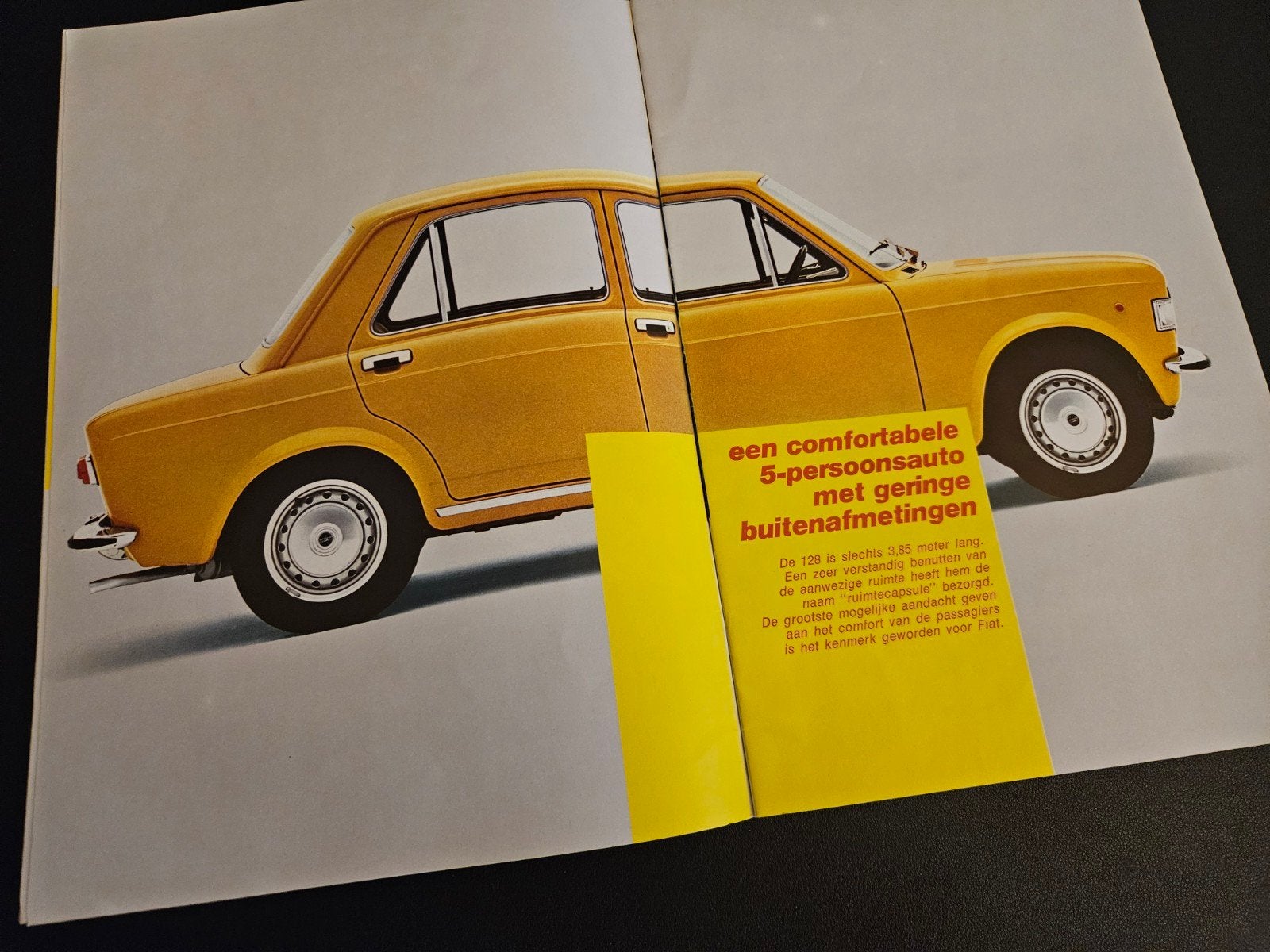 Brochure Fiat 128 2- & 4-deurs, Ophalen of Verzenden, Zo goed als nieuw, Overige merken