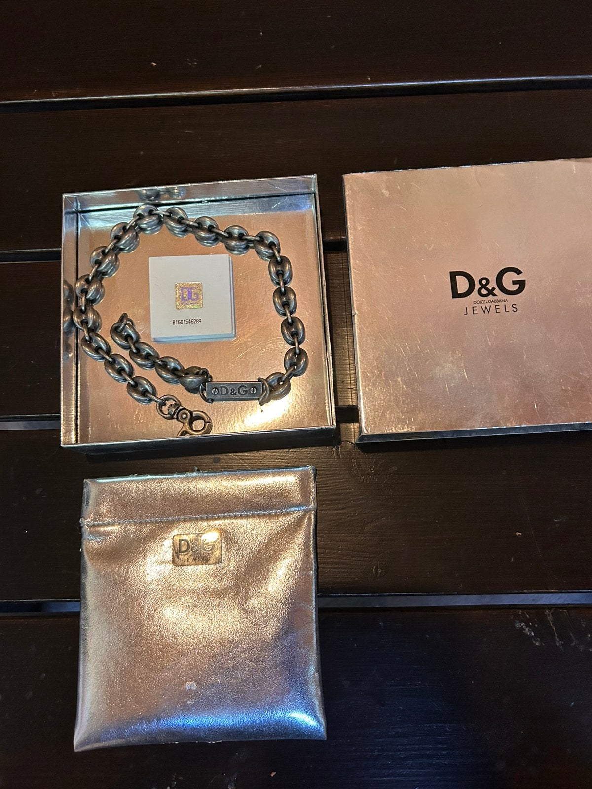 Originele D&G Dolce & Gabbana Ketting met Doos, Ophalen of Verzenden, Zo goed als nieuw, Goud
