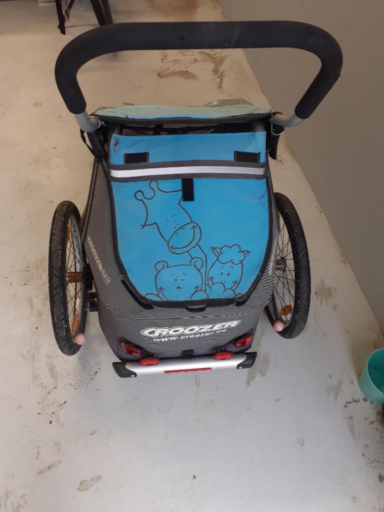 Fietskar, Ophalen, Gebruikt, Opvouwbaar, Kinderkar