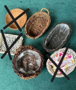 Verschillende manden, mandjes voor planten te koop, Ophalen of Verzenden, Gebruikt, Rond, Riet