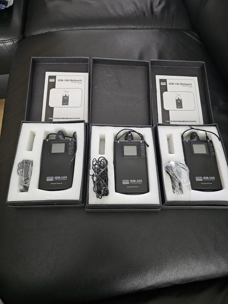 3x nieuwe dap audio IEM-100 in ear wireless Reciever., Ophalen, Nieuw, Overige typen, Draadloos