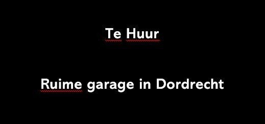 Garage 18m2 te huur in Dordrecht (Schipbeekstraat), Zuid-Holland