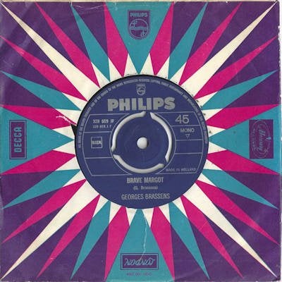 GEORGES BRASSENS  1969  VRIJ ZELDZAAM SCHIJFJE !! B1972, Ophalen of Verzenden, Gebruikt, 7 inch, Pop