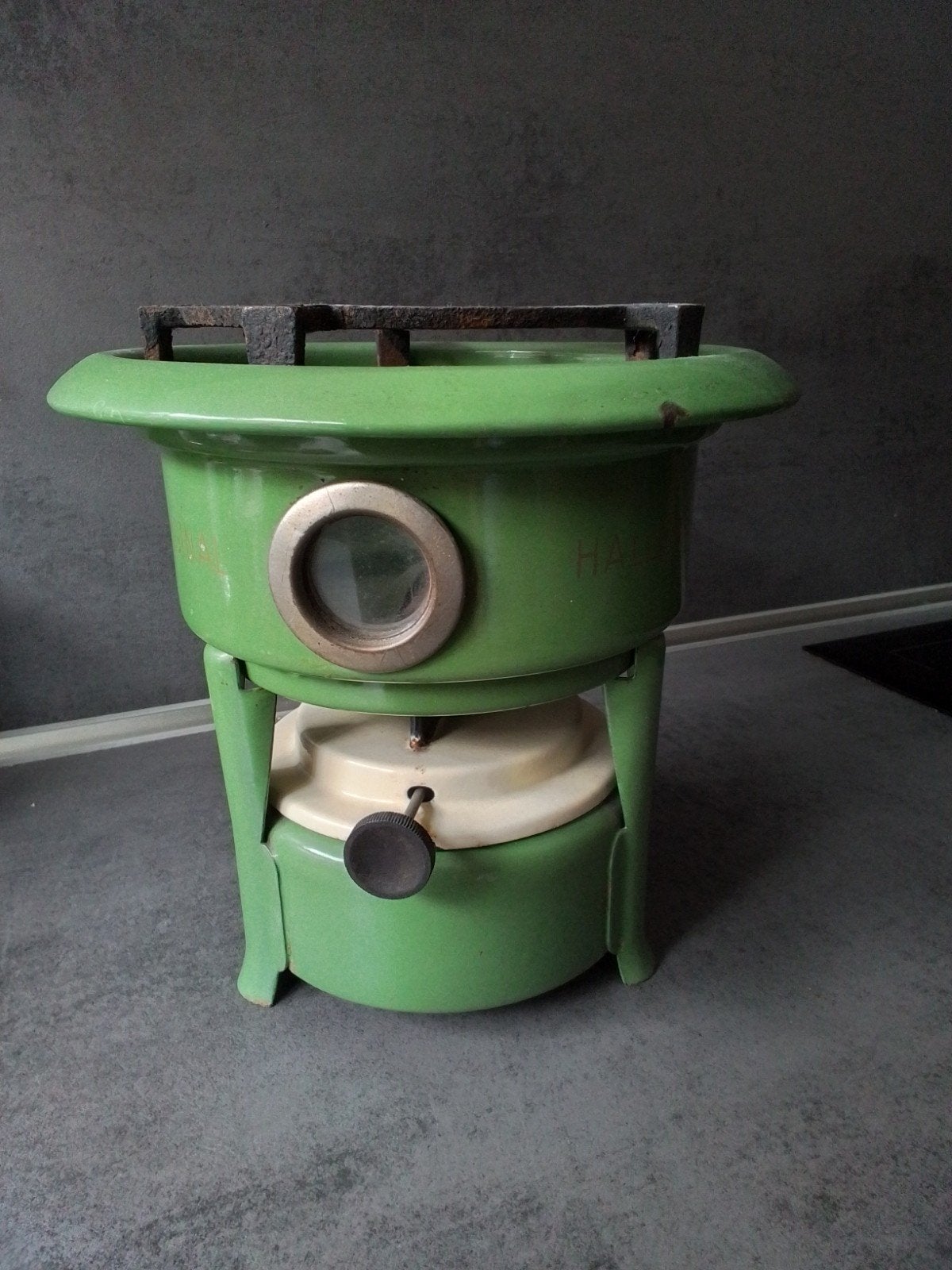 Originele Haller Petroleumstel - Vintage Groen, Ophalen
