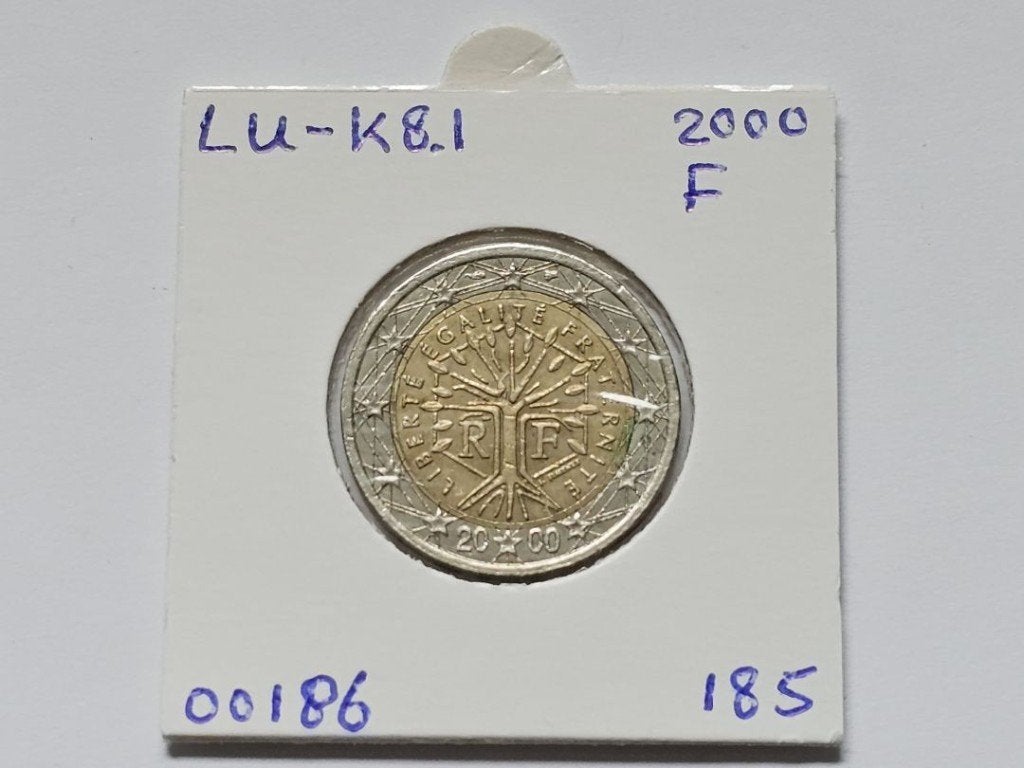 2-euromunt Frankrijk (F) 2000 Koers LU-K8.1, Postzegels en Munten, Munten | Europa | Euromunten, Ophalen of Verzenden, Frankrijk