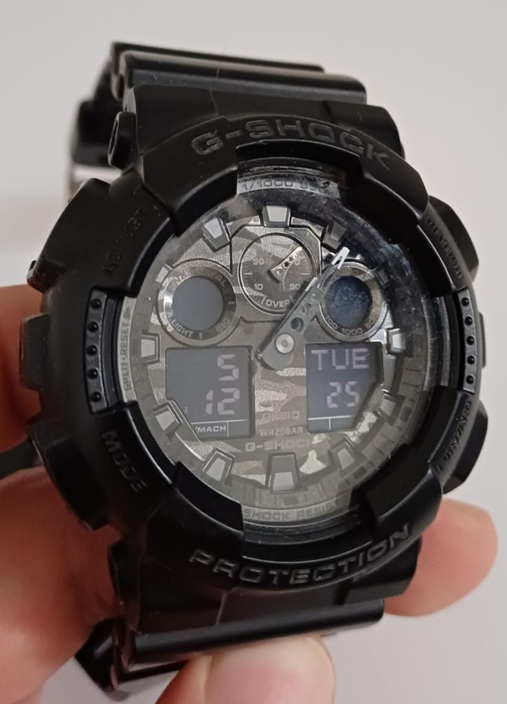 Casio G-Shock GA-100CF, Casio, Kunststof, Gebruikt, Polshorloge