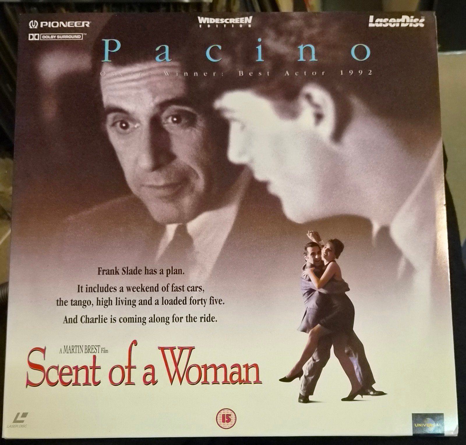 Scent Of A Woman op Laserdisc, Alle leeftijden, Ophalen of Verzenden, Zo goed als nieuw, Engels