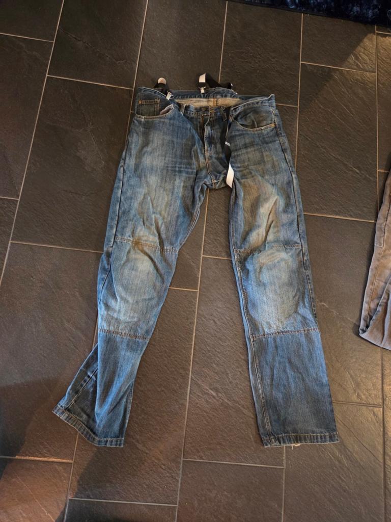 Kevlar motorbroek - Blauw - Maat W33-W34, Ophalen of Verzenden