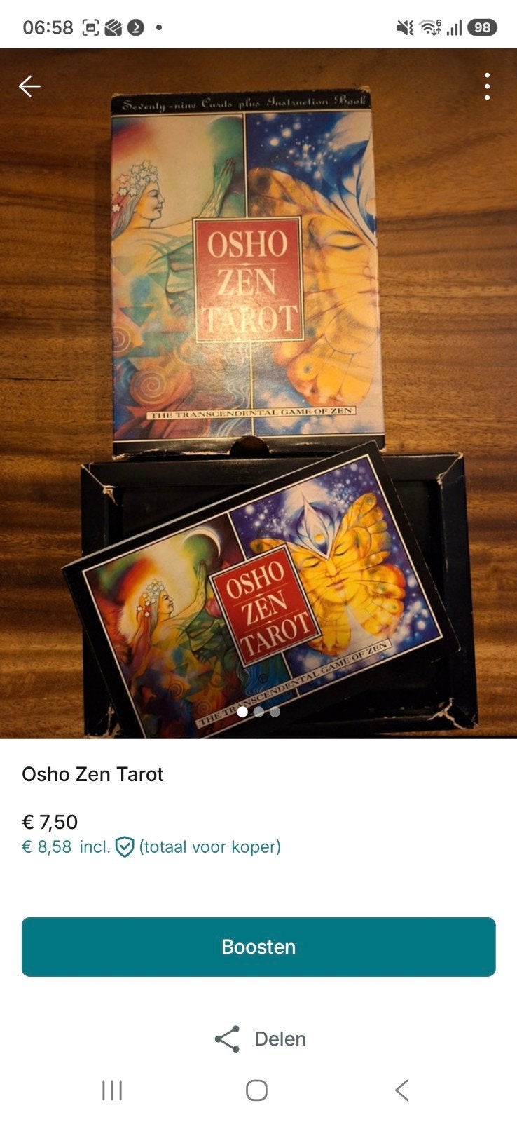 Osho Zen Tarot Kaarten - Zo goed als nieuw, Een of twee spelers, Verzenden, Zo goed als nieuw, St. Martin's Press