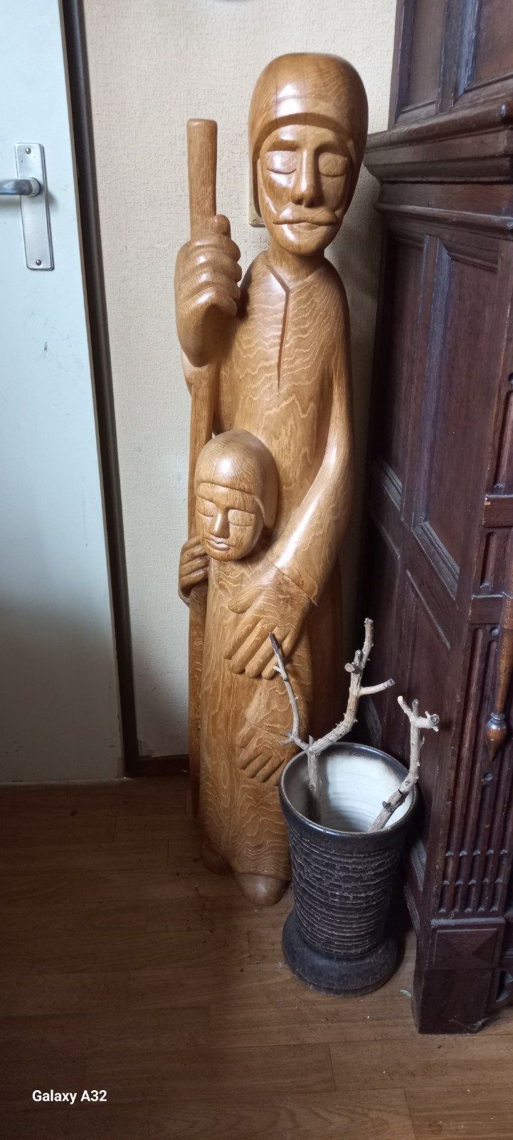 Eiken Beeld Sint Jozef - Maurice Pelgrims (1941 -2019 )., Ophalen