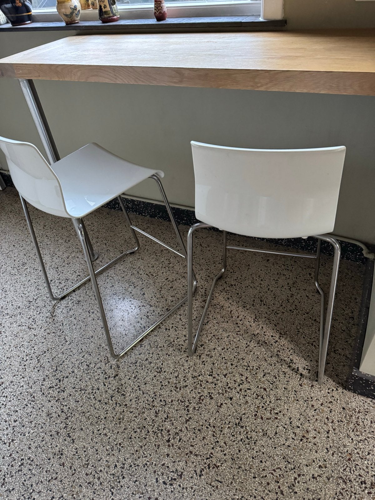 IKEA Glenn barkrukken - Stevig en comfortabel, Huis en Inrichting, Ophalen, Kunststof, Gebruikt, Met voetsteun