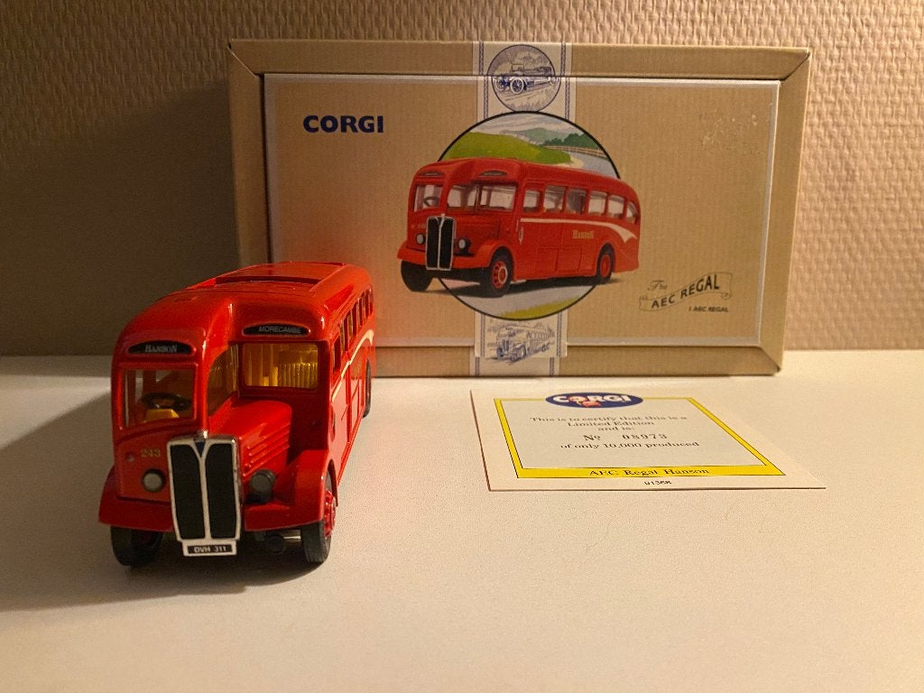 Corgi - AEC Regal Hanson Morecambe, Ophalen of Verzenden, Nieuw, Bus of Vrachtwagen, Corgi