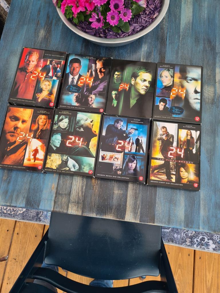 24 - De complete serie (seizoenen 1-8) DVD Boxset, Gebruikt, Boxset, Ophalen of Verzenden, Actie en Avontuur