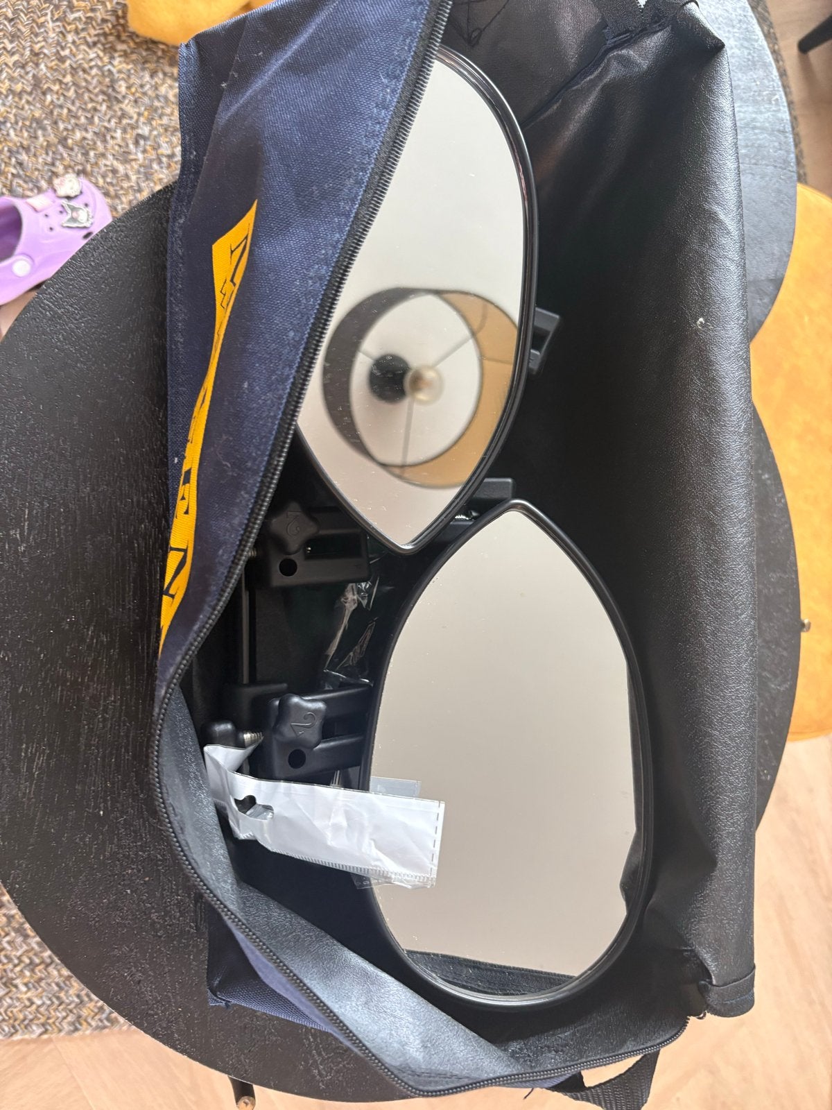 Milenco Aero 3 Caravan Spiegels in Draagtas, Caravans en Kamperen, Caravan accessoires, Ophalen, Gebruikt