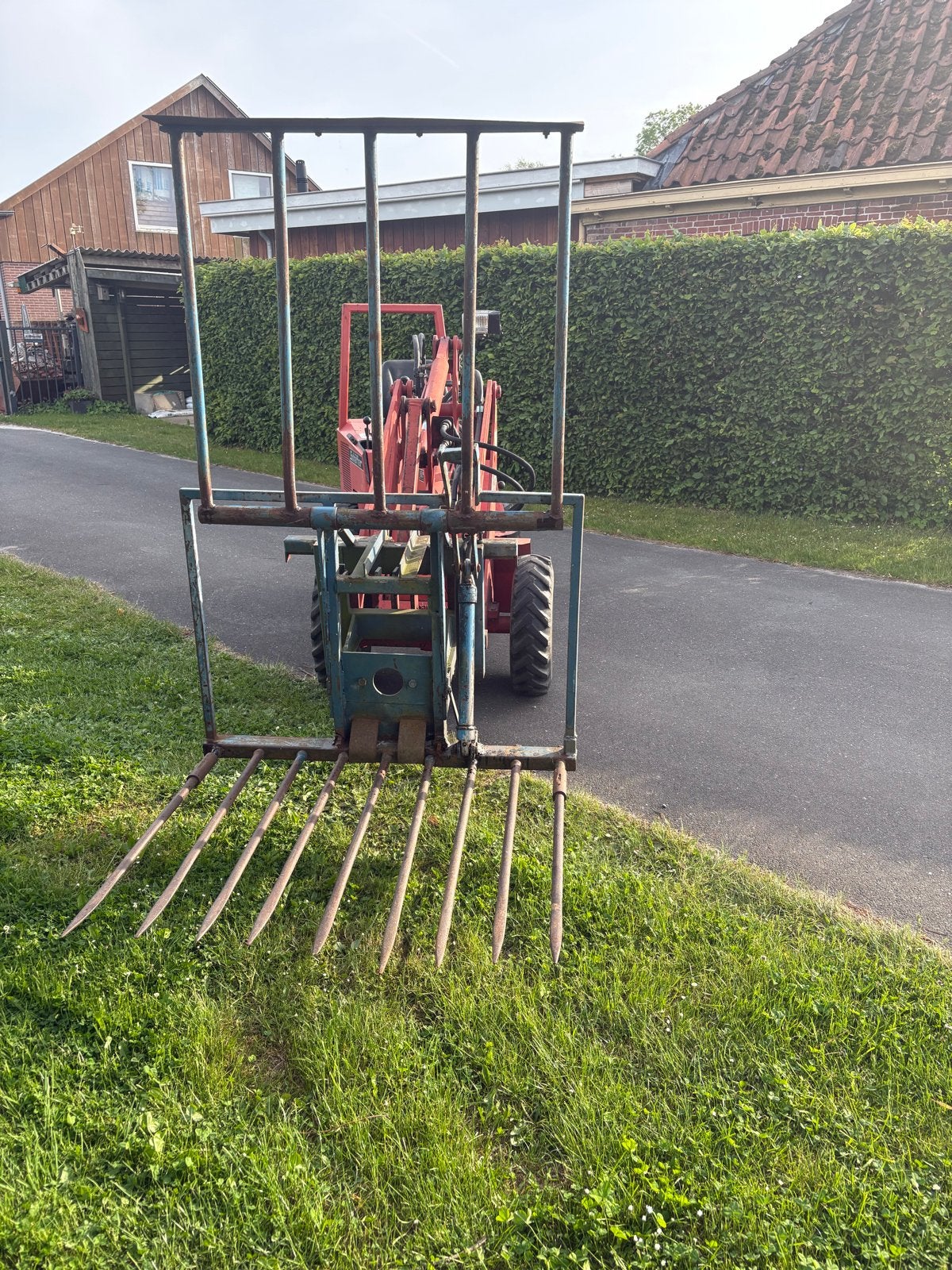 Kuil/mestvork voor mini shovel, Ophalen, Gebruikt