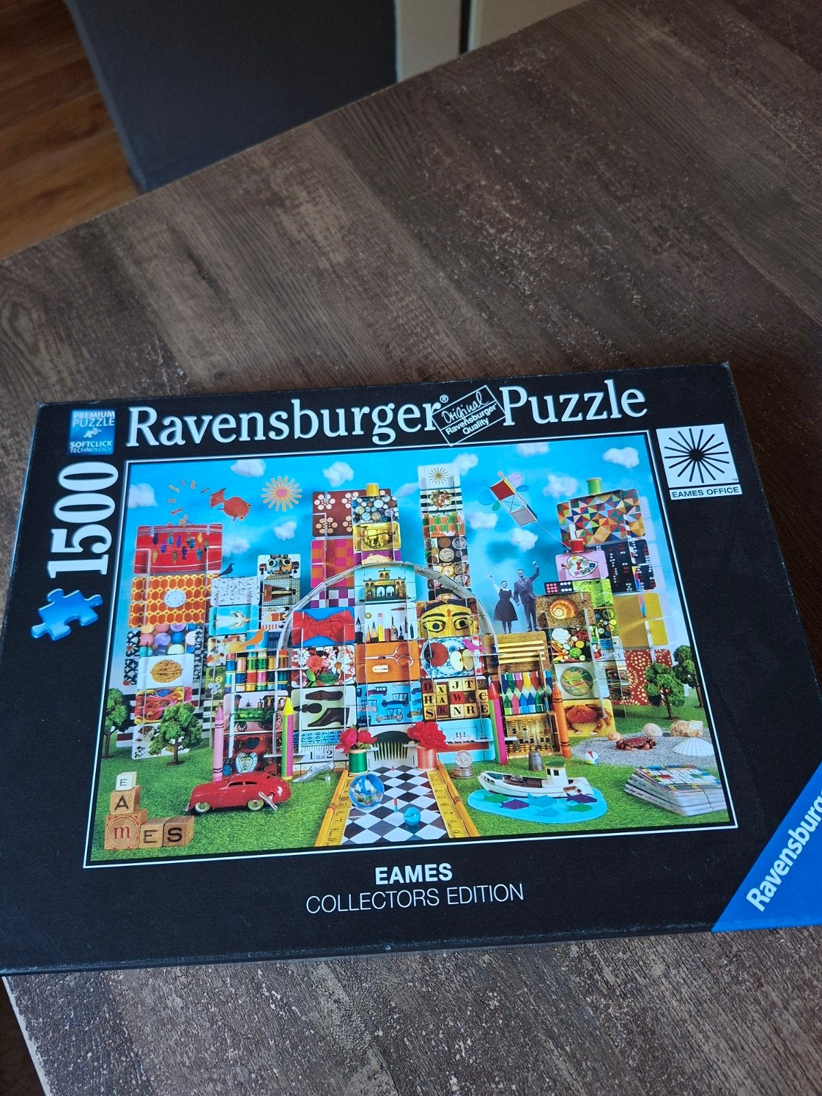 Ravensburger Eames Collectors Edition puzzel 1500 stukjes, Ophalen of Verzenden, 500 t/m 1500 stukjes, Zo goed als nieuw, Legpuzzel