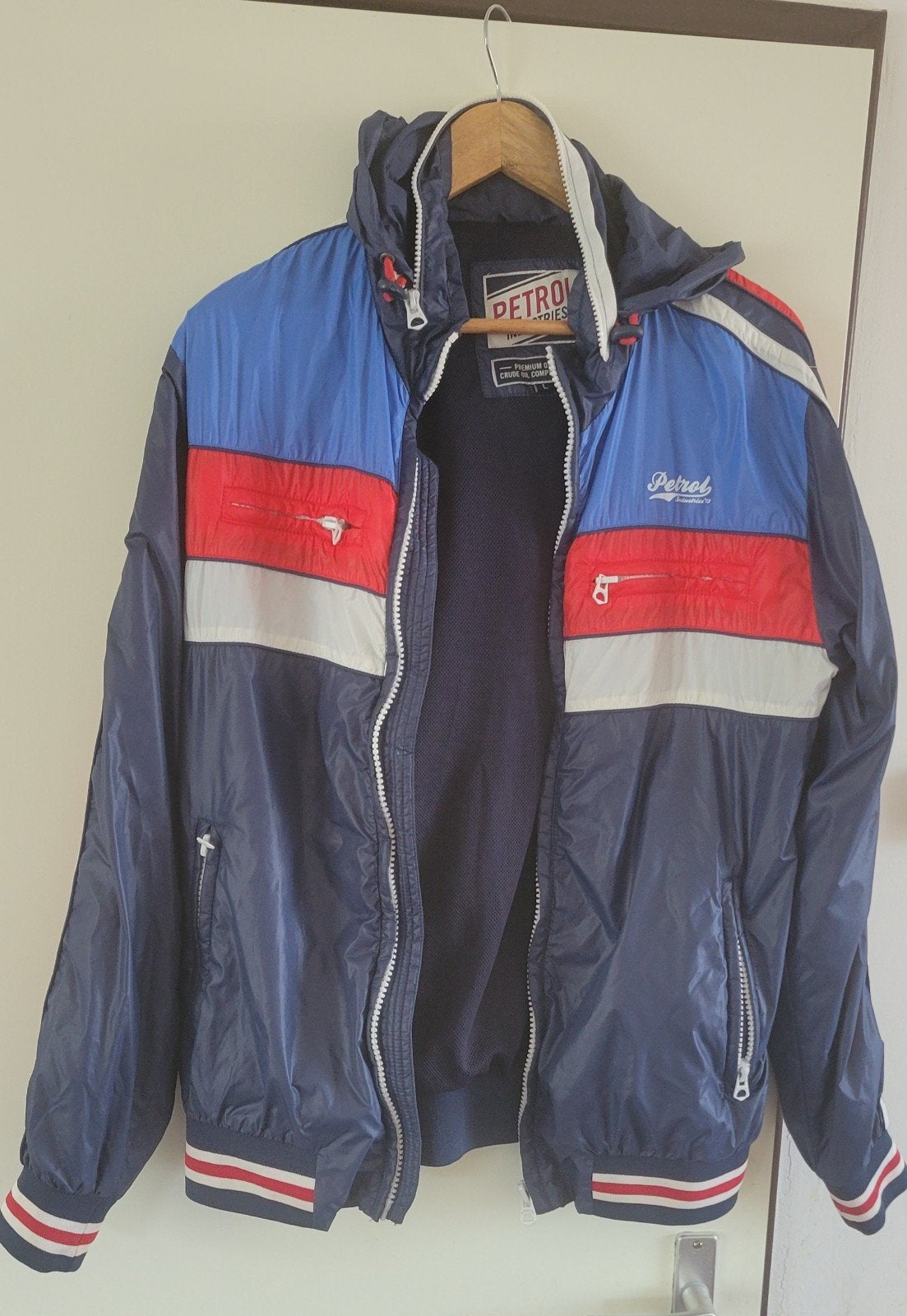 Petrol industrie zomer jas maat L., Ophalen of Verzenden, Zo goed als nieuw, Blauw