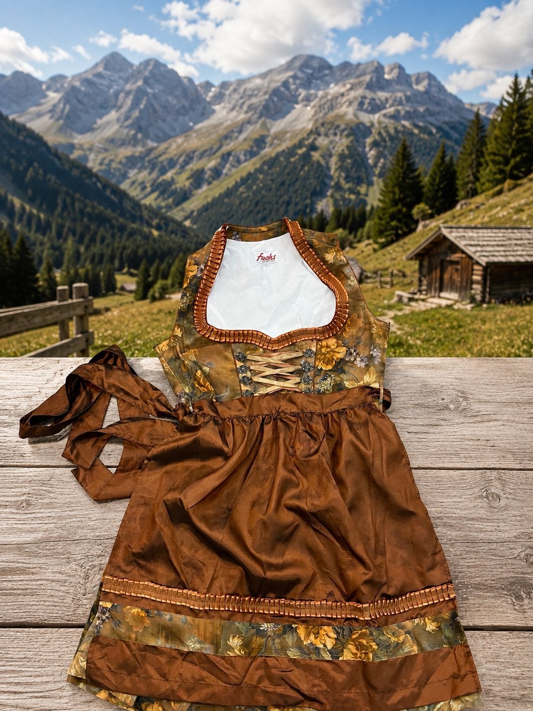 Fuchs dirndl ! 44, Ophalen of Verzenden, Zo goed als nieuw, Maat 42/44 (L), Overige thema's