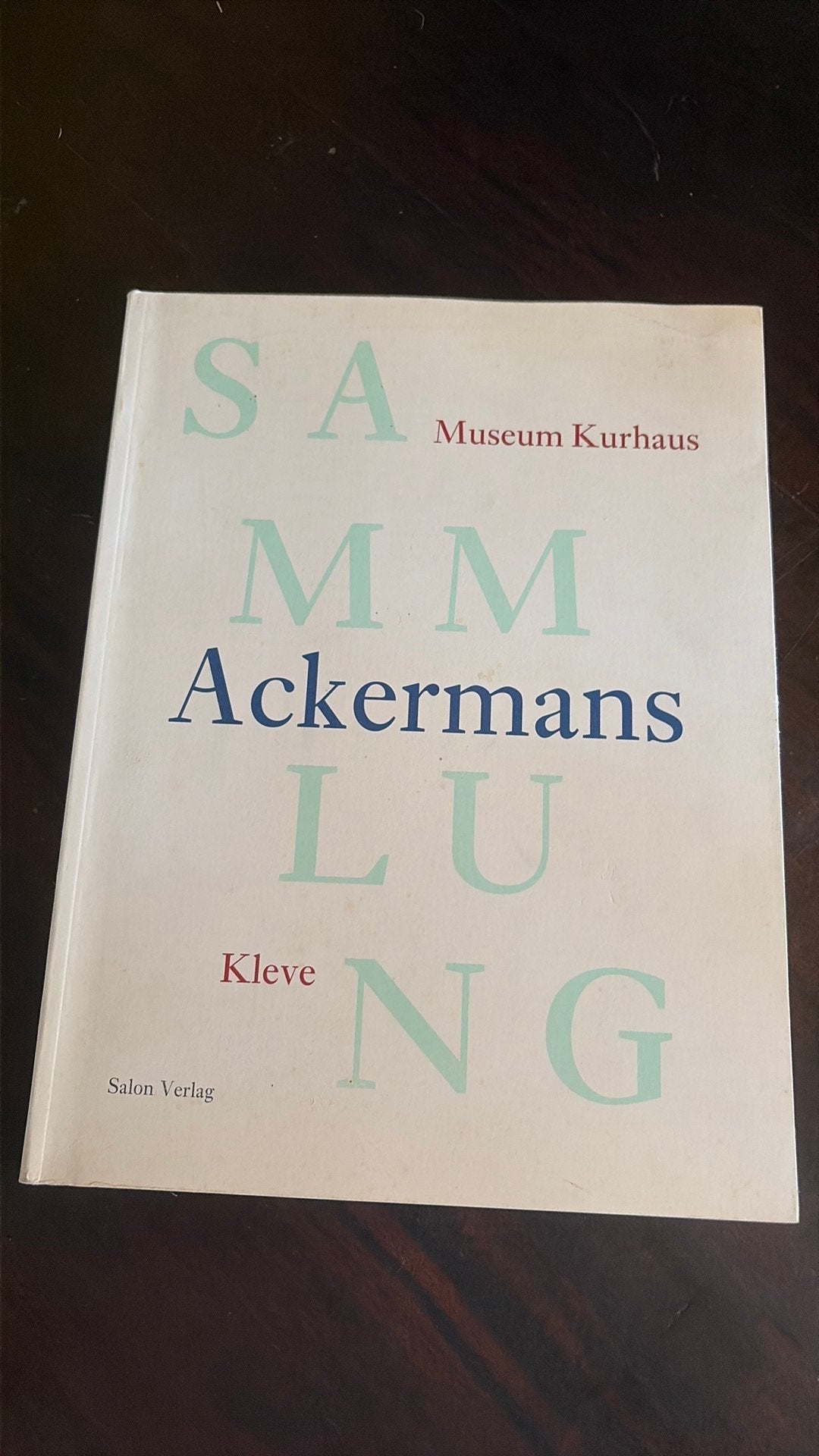 Sammlung Ackermans: Museum Kurhaus Kleve, Verzenden, Gelezen, Grafische vormgeving