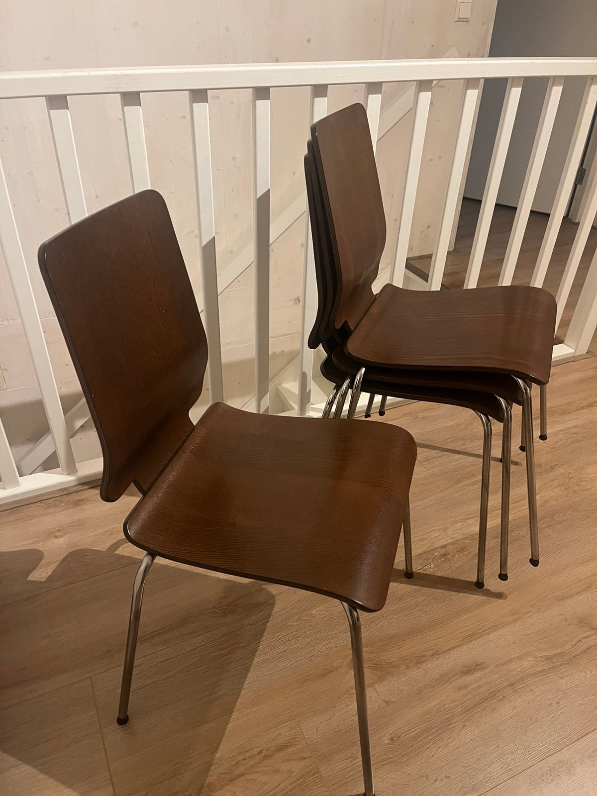 Vintage IKEA Gilbert stoelen 1999 donkerbruin hout, Ophalen, Bruin, Vintage, Zo goed als nieuw