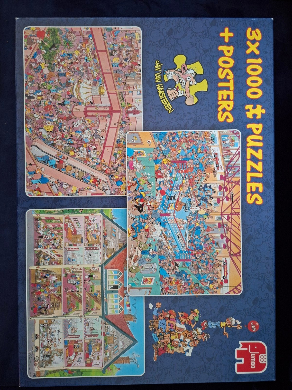 Diverse puzzels van Jan van Haasteren, Hobby en Vrije tijd, Denksport en Puzzels, Zo goed als nieuw, 500 t/m 1500 stukjes, Ophalen