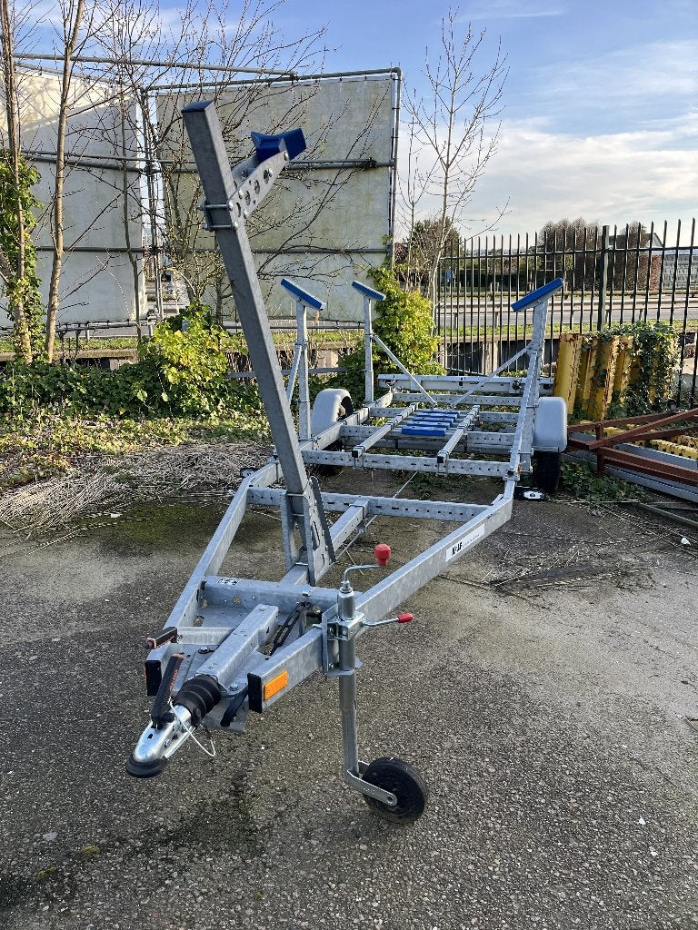 Trailer KALF 1100-57L + zeilbootje met Honda 8pk, Ophalen, Gebruikt, Overige typen, Minder dan 15 m²