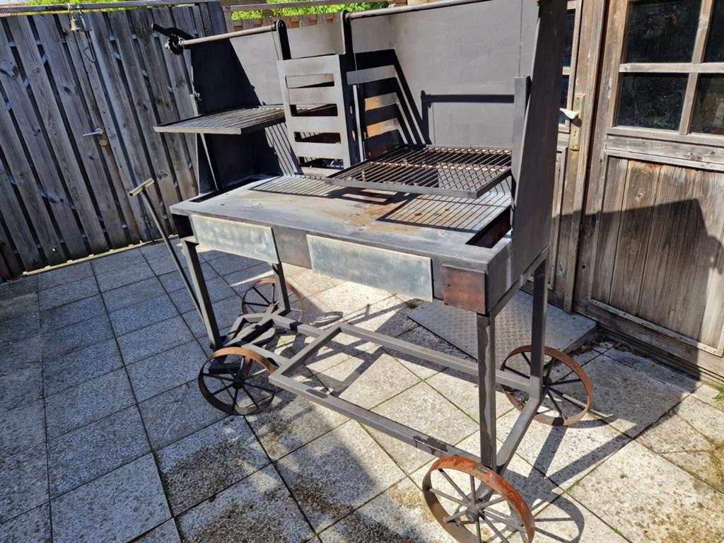 Unieke Argentijnse BBQ: Dubbele Santa Maria Grill, Ophalen of Verzenden