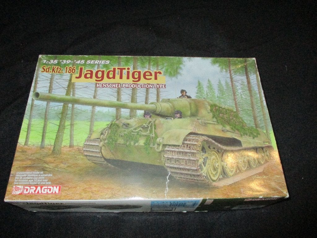 H-598,DRAGON 1-35,NO,6285,Sd.Kfz. 186 Jagdtiger Henschel Pro, Overige merken, 1:32 tot 1:50, Overige typen, Nieuw