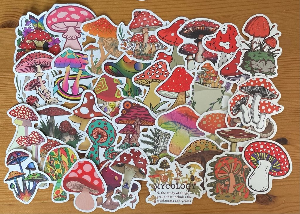 Paddenstoelen stickers, Verzenden, Nieuw, Meerdere stickers
