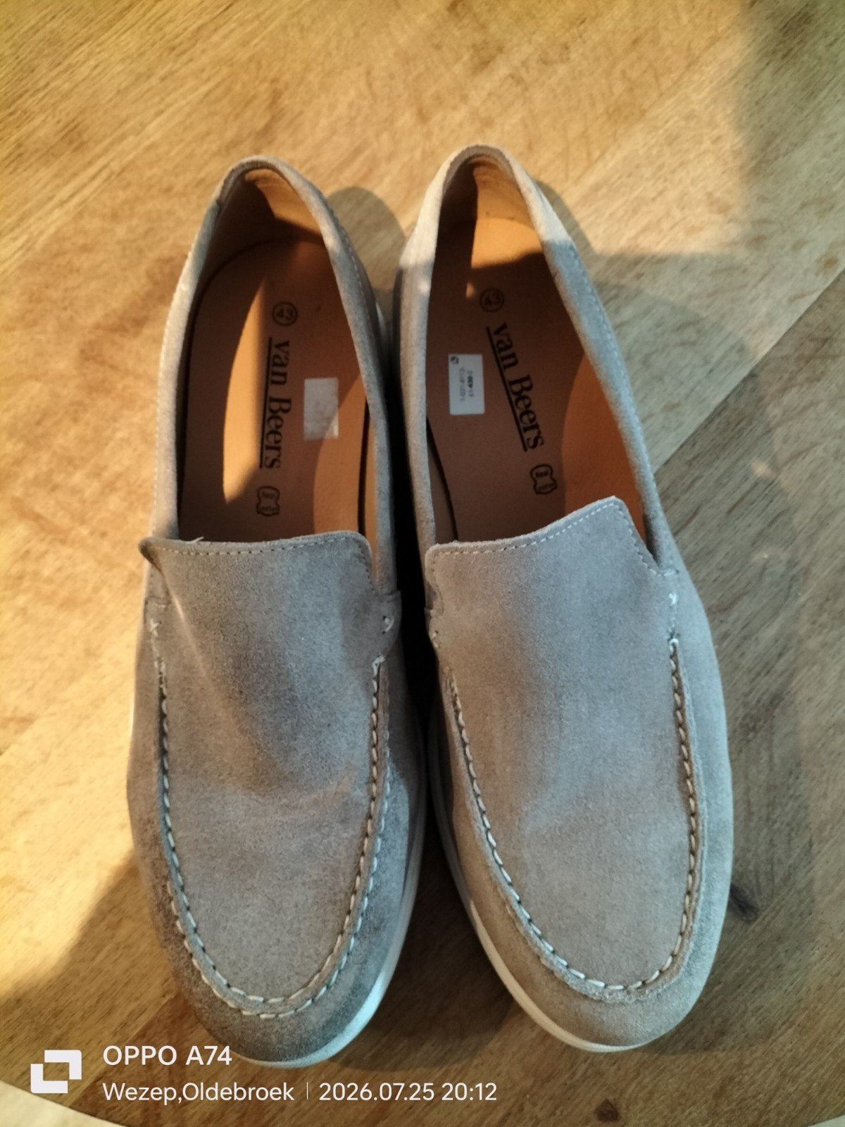 Van Beers suède loafers - Maat 43, Kleding | Heren, Schoenen, Loafers, Overige kleuren, Ophalen of Verzenden, Zo goed als nieuw