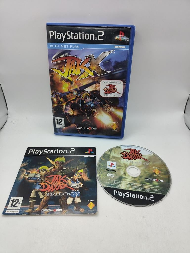 Jak X PS2 + Jak and daxter Trilogy Bonus DVD, Gebruikt, Racen en Vliegen, Eén computer, Ophalen of Verzenden