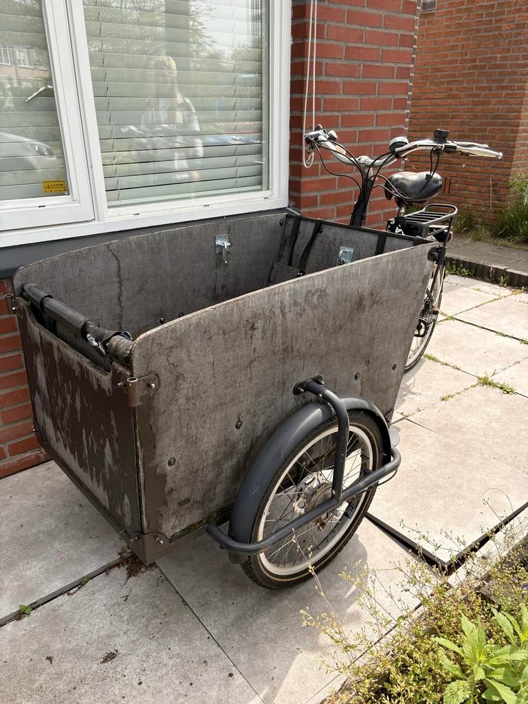 Bakfiets met grote laadruimte, Fietsen en Brommers, Fietsen | Bakfietsen, Gebruikt, Goederen, Trommelrem, Ophalen