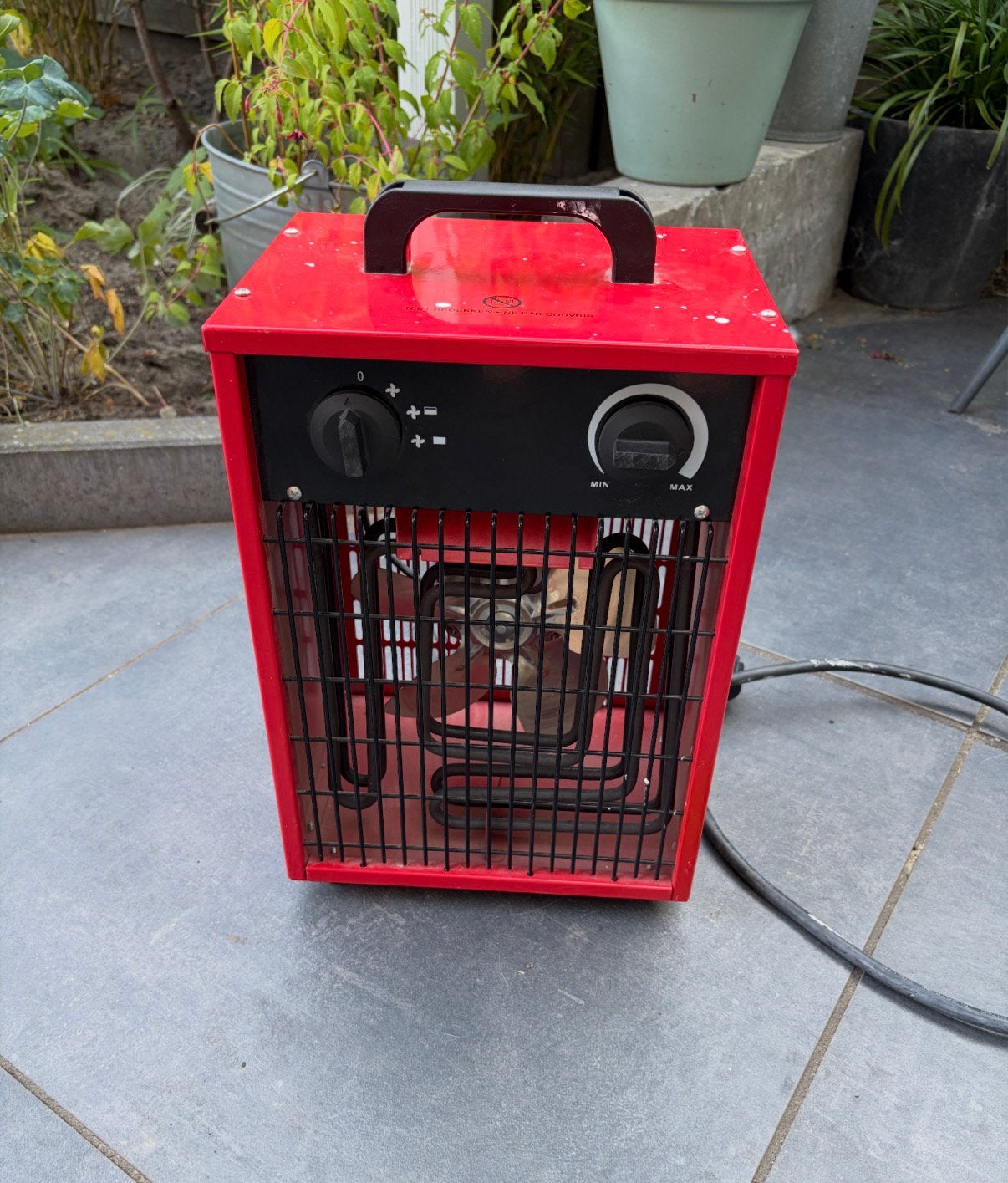 Bouwkachel 3kw, Ophalen