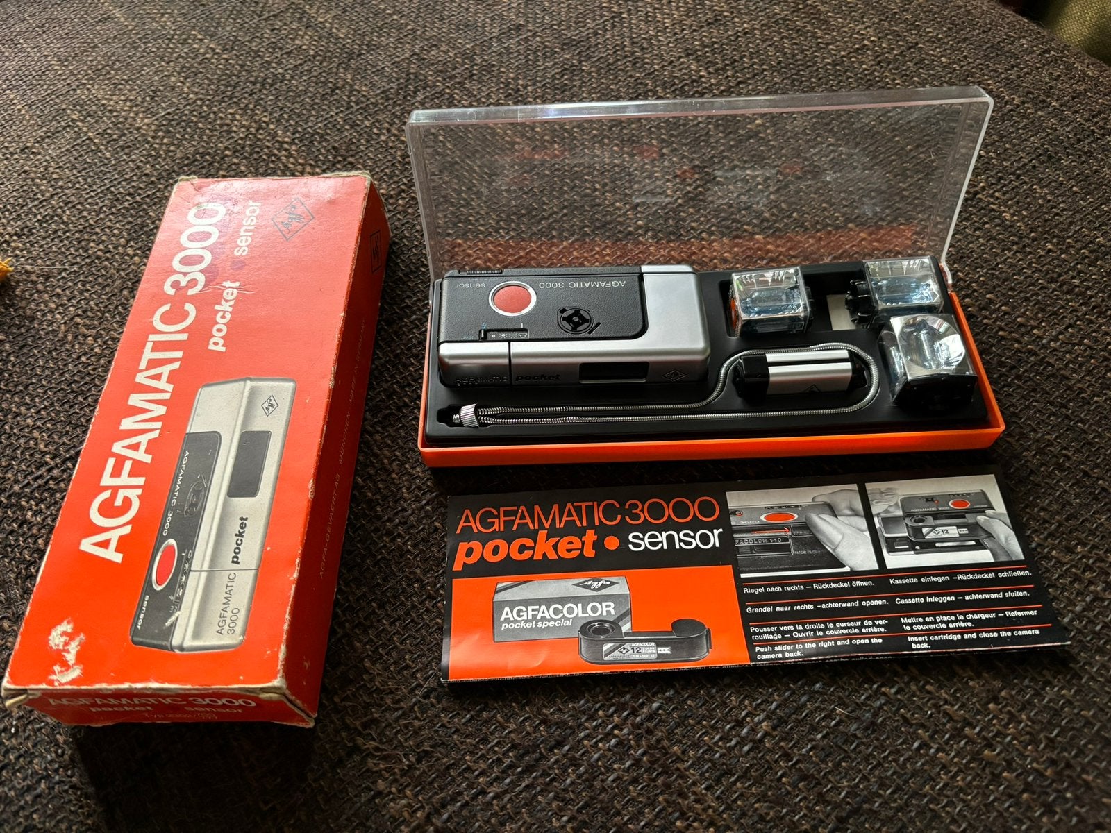 Vintage pocket camera- Agfamatic 3000, Ophalen of Verzenden, Zo goed als nieuw