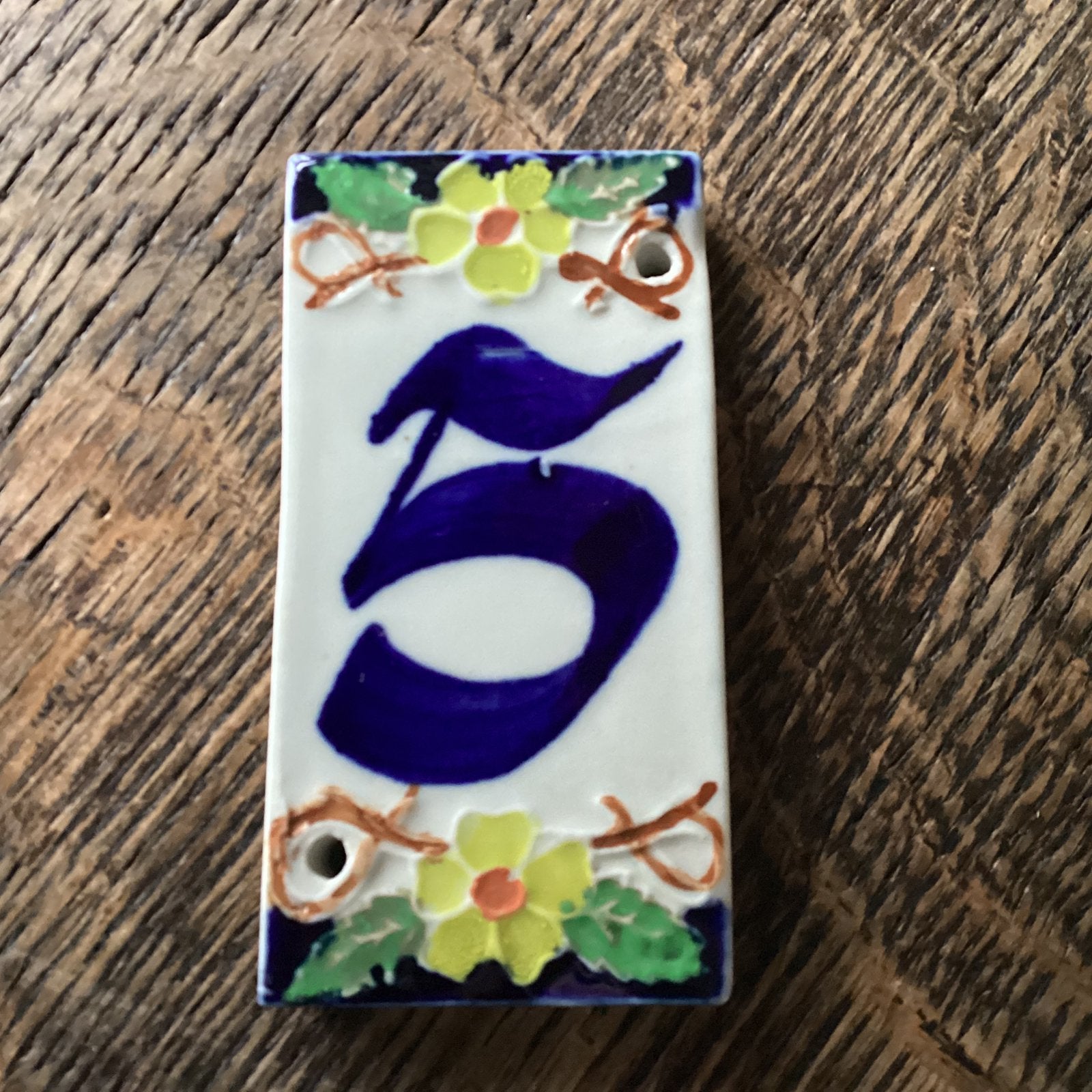 NIEUW Huisnummer 5 tegel voor, € 5, Ophalen of Verzenden