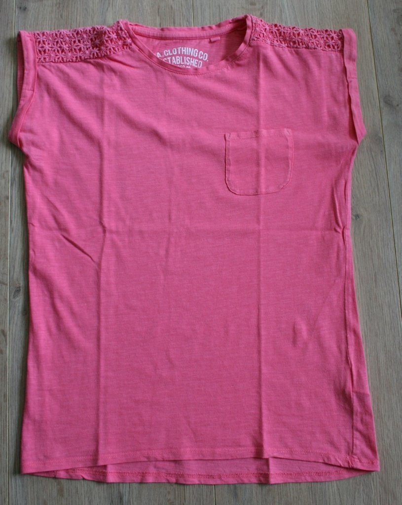 Shirt Zalm Roze, Ophalen of Verzenden, Zo goed als nieuw, Meisje, Shirt of Longsleeve