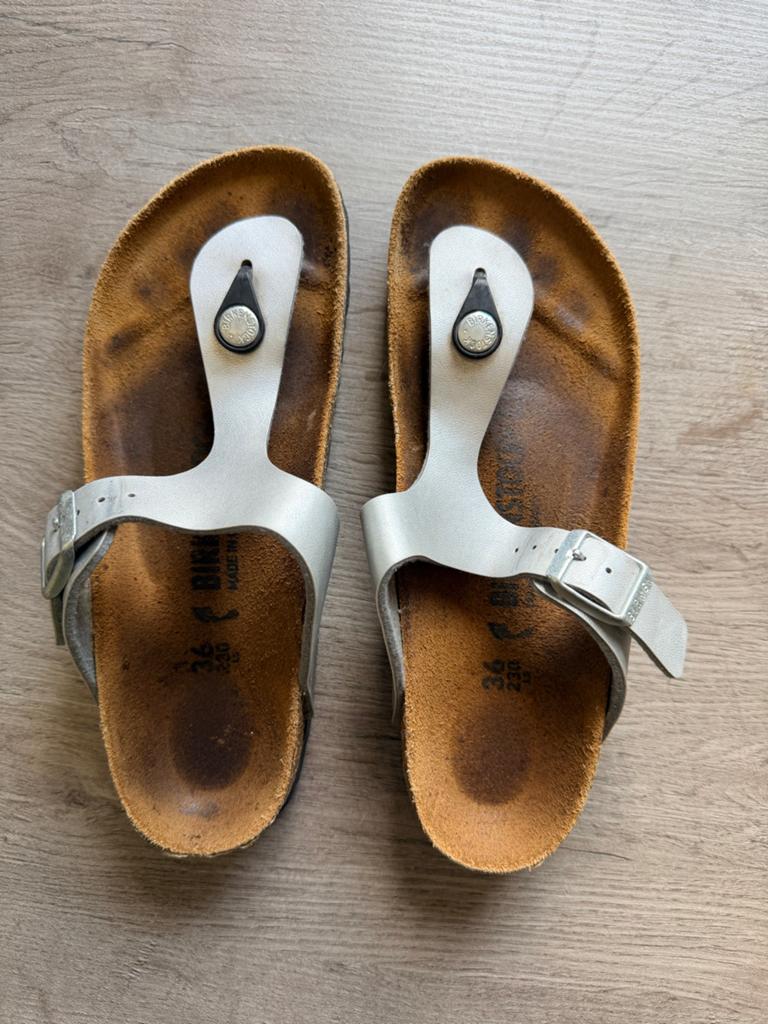Birkenstock slippers maat 36, Slippers, Overige kleuren, Ophalen of Verzenden, Zo goed als nieuw