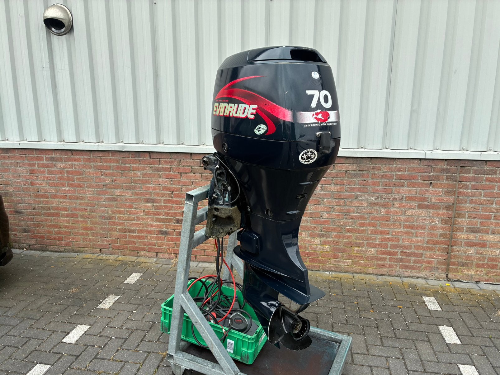 Evinrude/ Suzuki 70 pk 4 takt EFI , Powertrim , vaarklaar, Gebruikt, Viertaktmotor, Ophalen of Verzenden, Vs