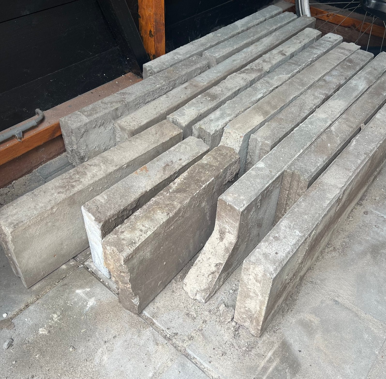 Spanbanden gratis tuin, Ophalen, Gebruikt, Beton, Overige typen