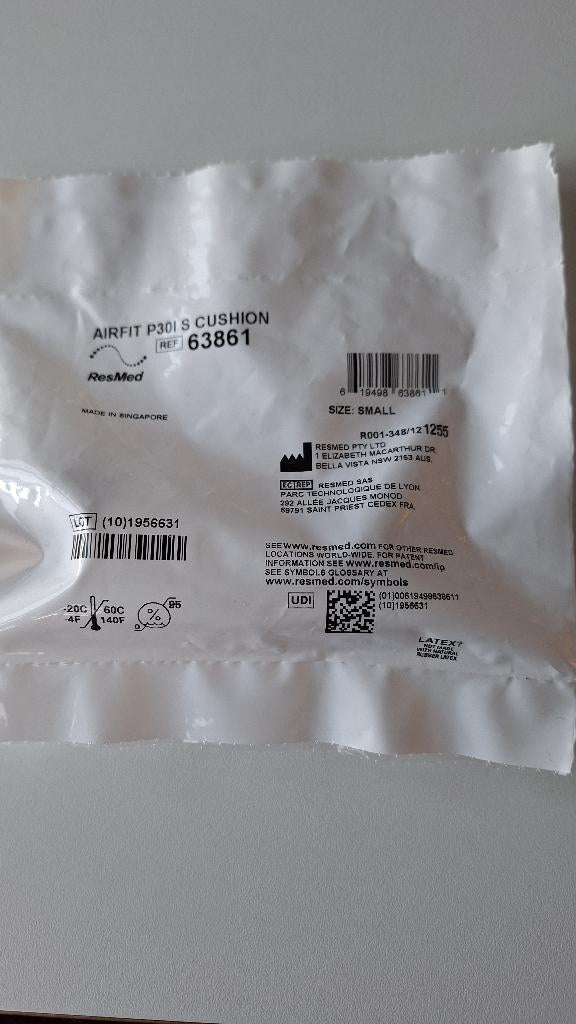 RESMED AIRFIT P30i Maskerkussens, Diversen, Ophalen of Verzenden, Nieuw