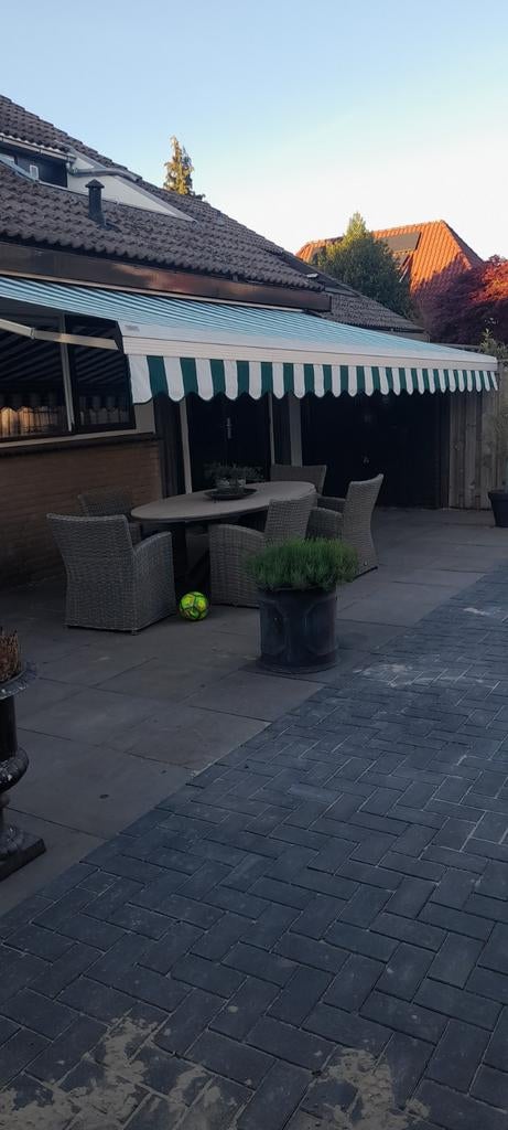 Knikarm zonnescherm, 150 tot 300 cm, Ophalen, Gebruikt, Knikarmscherm