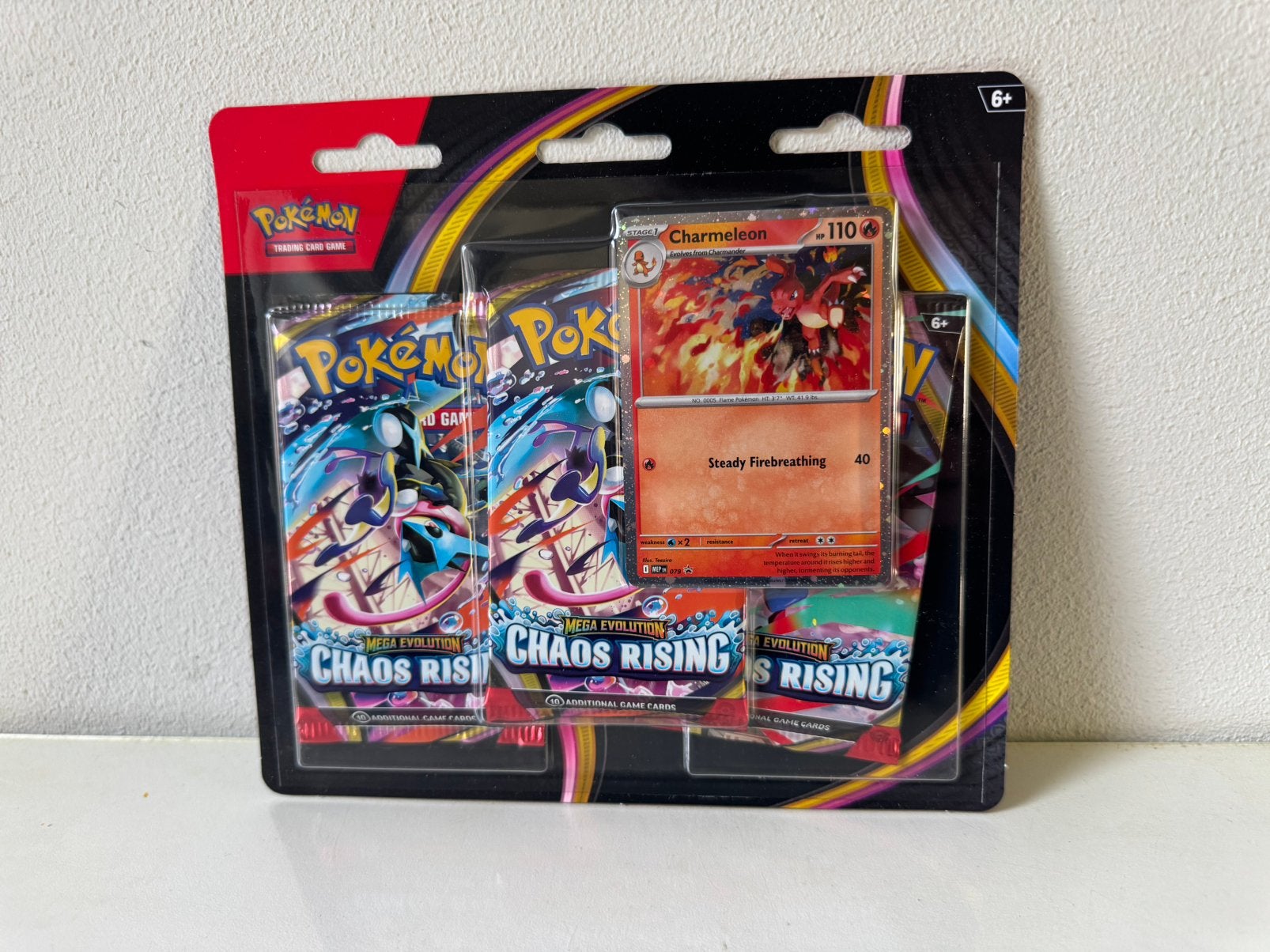 Pokemon - Booster Blister Chaos Rising 3-pack Charmeleon, Ophalen of Verzenden, Nieuw