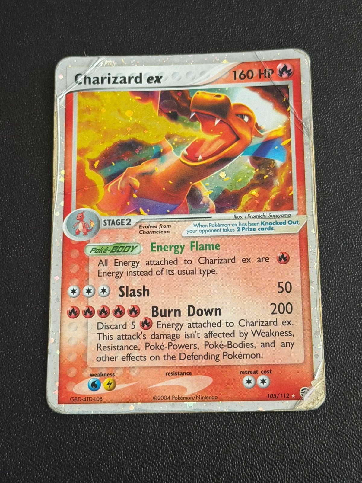 Charizard ex (FL 105), Ophalen of Verzenden, Gebruikt, Losse kaart