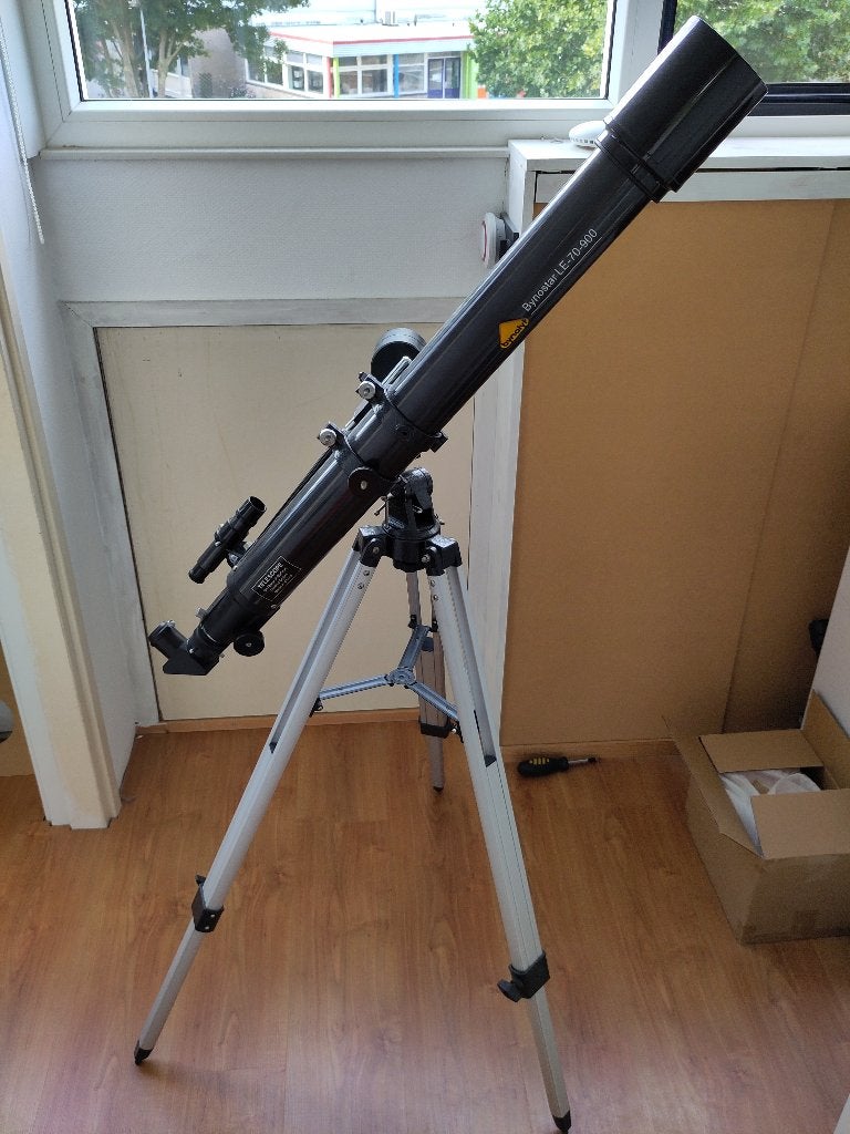 Bynolyt LE-70-900 Refractor Telescoop met Statief, Ophalen, Gebruikt, Lenzentelescoop (refractor), 80 tot 200 mm