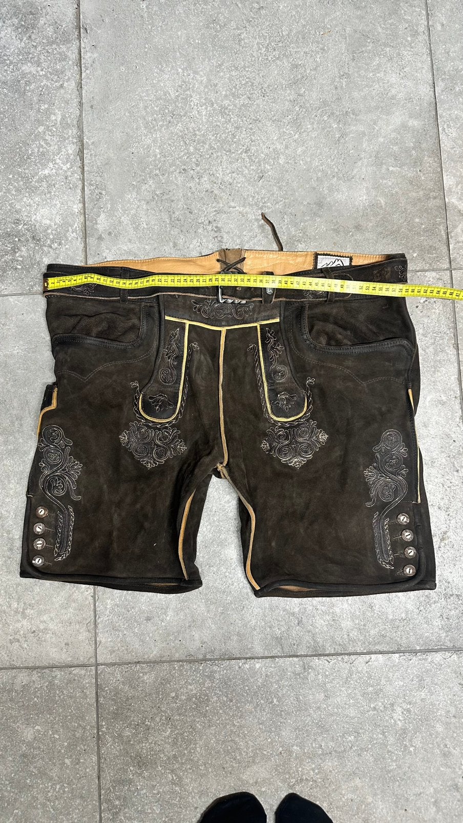 Traditionele leren Trachten-/Lederhose maat 62, Kleding | Heren, Ophalen of Verzenden, Zo goed als nieuw