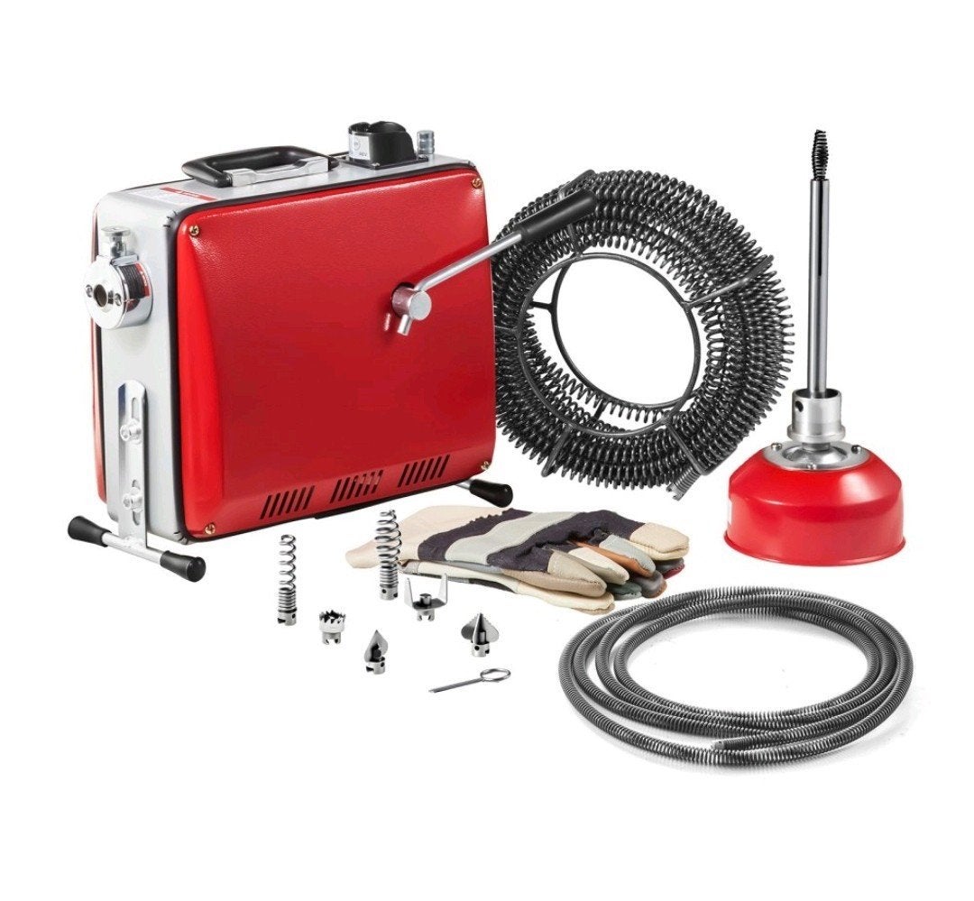 Elektrische Afvoerontstopper 390W, 1400 tpm, 50-110mm, Ophalen of Verzenden, Zo goed als nieuw