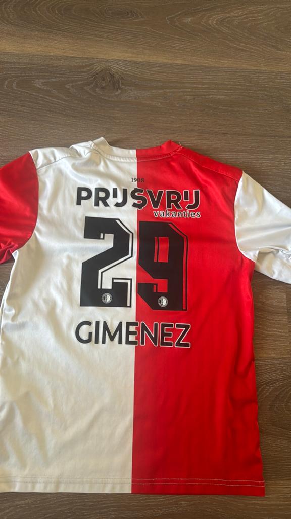 Feyenoord Thuisshirt 2023/2024 Gimenez #29 Maat M, Ophalen of Verzenden, Voetbal, Gedragen, Rood