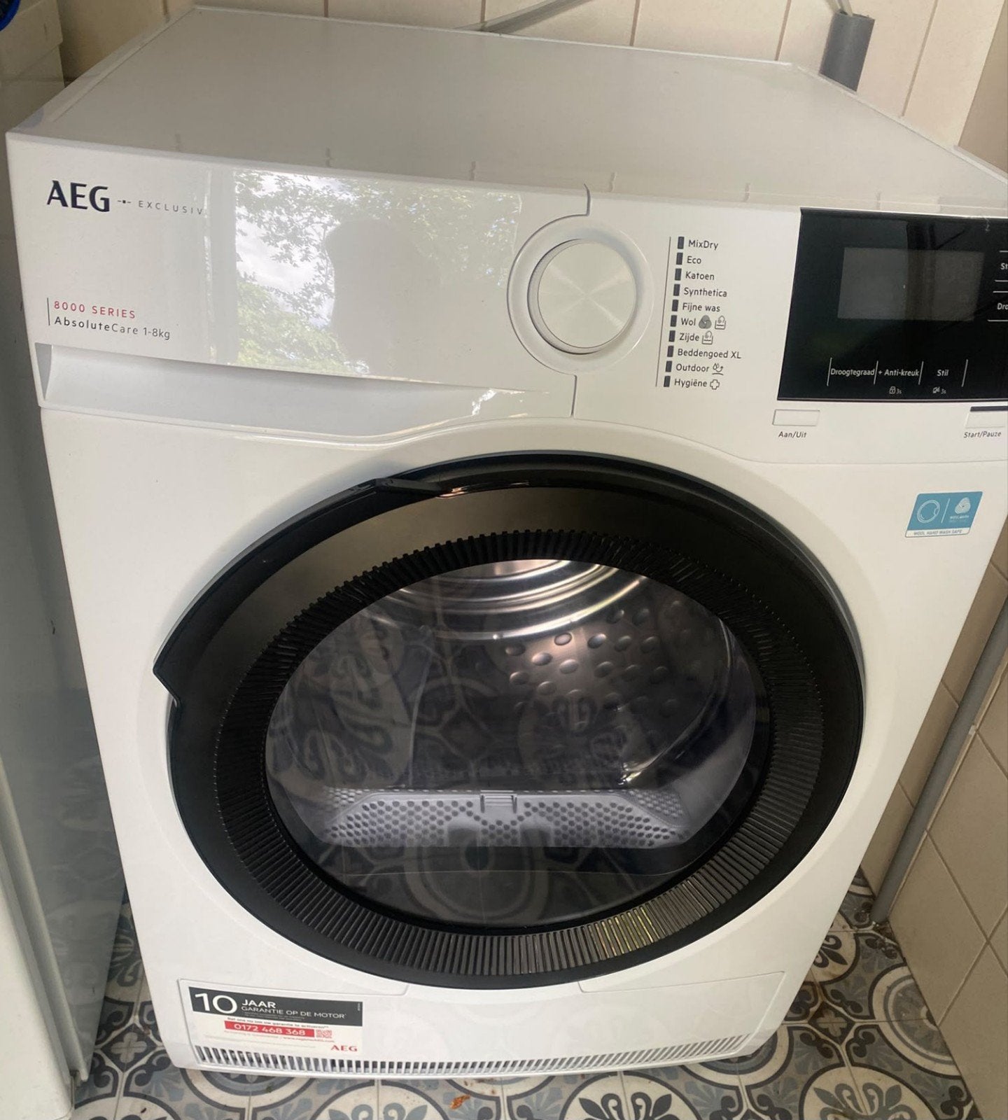 AEG Warmtepompdroger - Zo goed als nieuw, Witgoed en Apparatuur, Ophalen, Overige typen, 8 tot 10 kg, Zo goed als nieuw