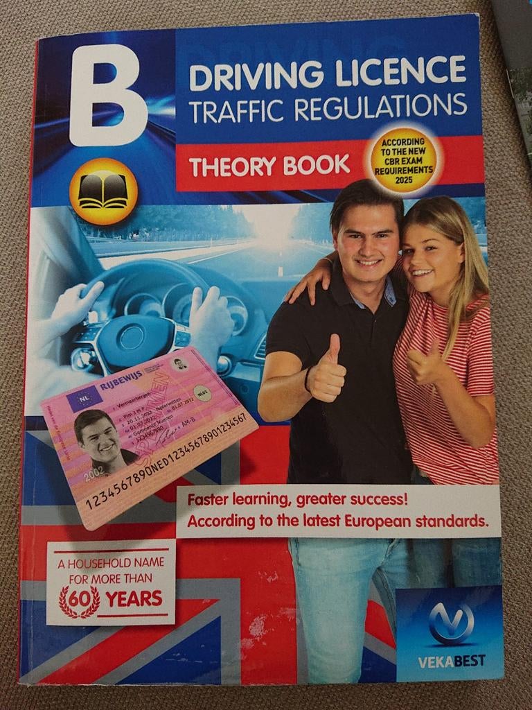 Rijbewijs B Theorieboeken + Samenvatting + Examentips, Ophalen of Verzenden, Zo goed als nieuw, Overige niveaus, Vekabest / Lens Verkeersleermiddelen